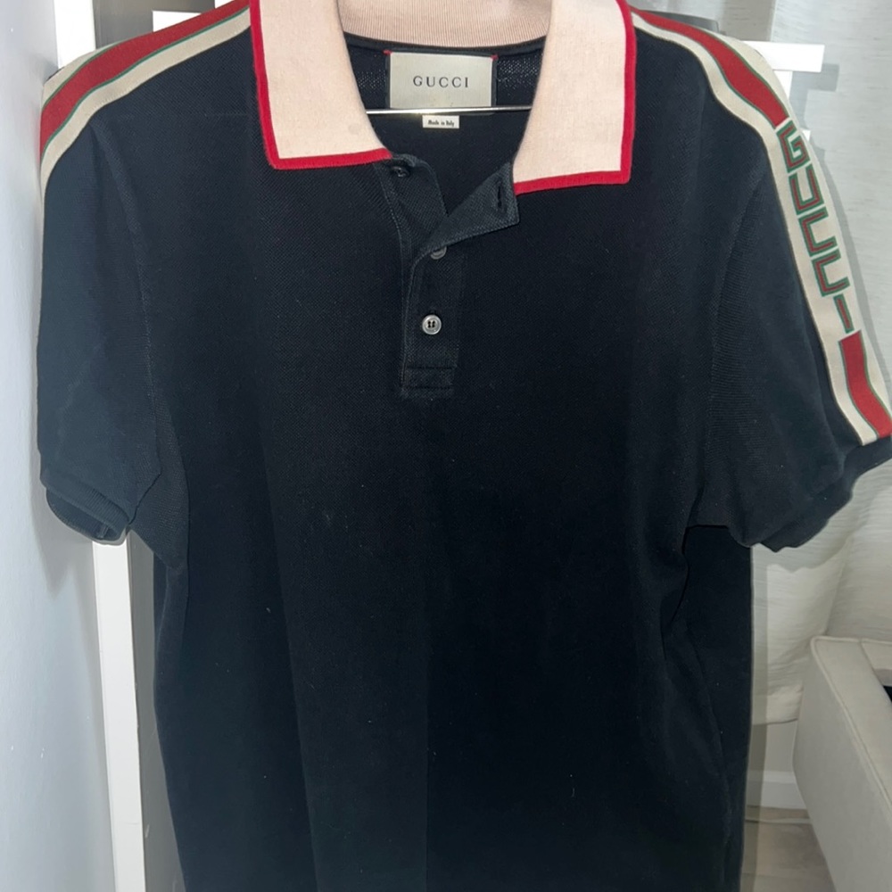Authentic Gucci Mens Short Sleeve Polo